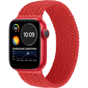 Ремінець Promate Fusion-44M для Apple Watch 42-44 мм 1/2/3/4/5/6/7/SE Red (fusion-44m.red) ТОП в Луцьку