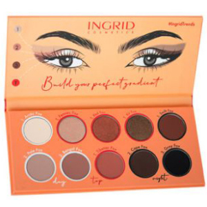 хороша модель Палетка тіней для повік Ingrid Foxy Eyes 10 кольорів 12 г (5902026662710)