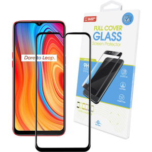 Защитное стекло Global Full Glue для Realme C3 Black надежный