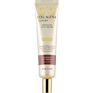 Крем для кожи вокруг глаз 3W Clinic Collagen & Luxury Gold Eye Cream 40 мл (8809772620063) рейтинг