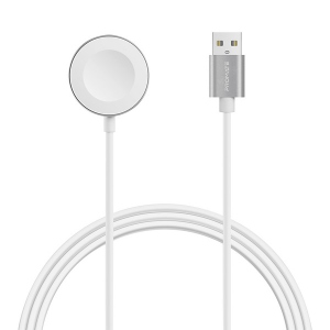 Кабель Promate AuraCord-A USB Type-A для заряджання Apple Watch з MFI 1 м White (auracord-a.white)