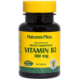 Рибофлавин, B-2, Nature's Plus, 100 мг, 90 Таблеток (097467016309) ТОП в Луцке