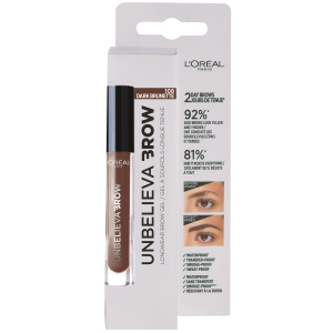 Гель для брів L'Oreal Paris Unbelieva Brow 108 Темно-коричневий 3.4 мл (3600523674626) краща модель в Луцьку