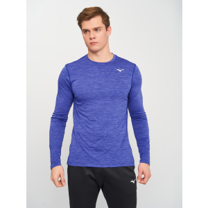 Рашгард Mizuno Impullse Core LS Tee J2GA752027 Синій (5059431210187) краща модель в Луцьку