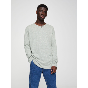 Лонгслив Pull & Bear 5234/500/505 M Оливковый (05234500505030) ТОП в Луцке