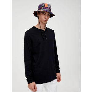 Лонгслив Pull & Bear 5244/771/800 XL Черный (05244771800055) в Луцке