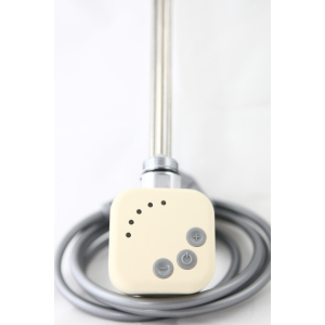 Электрический тэн у полотенцесушитель HeatQ HEC с регулятором 30-60С, таймером 2 ч, бежевый (cream ral1015) 300 Вт в Луцке