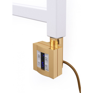 Электрический тэн для полотенцесушителя Terma KTX 4 с регулятором, золото (gold) 400 Вт лучшая модель в Луцке