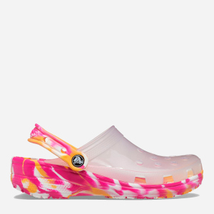 хорошая модель Кроксы Crocs Classic Translucent Marbled Clog 207407-94S-M5W7 37 23.8 см White/Multi (191448837126)