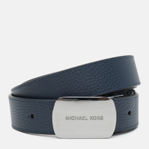 Ремінь шкіряний чоловічий Michael Kors 34mm Ctfr Plaqu Belt 39S0LBLY1L-406 Navy надійний