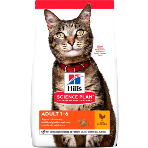 Сухий корм для кішок Hills Science Plan Feline Adult Chicken з куркою - 3 кг (604058) (52742030838) ТОП в Луцьку