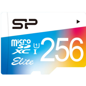 Silicon Power Elite Color microSDXC 256GB Class 10 UHS-I + adapter (SP256GBSTXBU1V20SP) в Луцьку