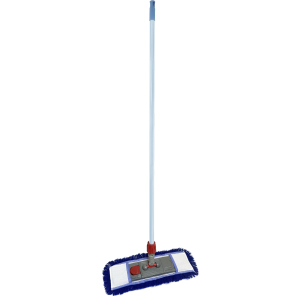 Швабра Wermop 120 см с насадкой Extra Cotton Wet Mop 40 см Синяя (SA0004) ТОП в Луцке