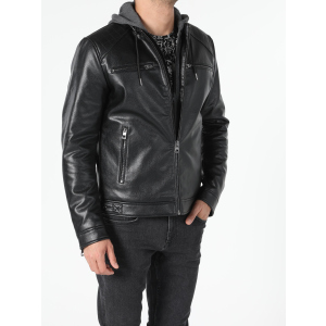 Куртка зі штучної шкіри Colin's CL1053007BLK XL Black в Луцьку