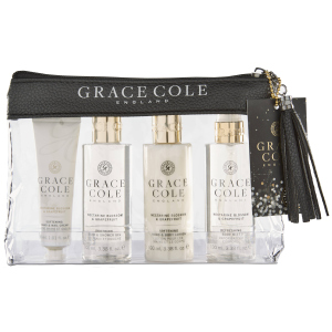 Набор для женщин Grace Cole Travel Set Nectarine Blossom & Grapefruit + косметичка (5055443696551) ТОП в Луцке