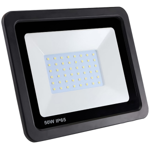 Прожектор светодиодный Eurolamp SMD 50W 6000K черный с радиатором (LED-FL-50/6) в Луцке