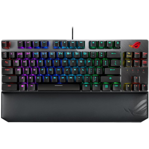 Клавиатура проводная Asus ROG Strix Scope TKL Deluxe Cherry MX Silent Red RGB USB (90MP00N5-BKRA00) ТОП в Луцке