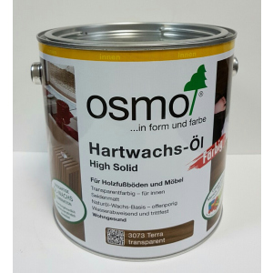 Масло с твердым воском цветное прозрачное OSMO HARTWACHS-ÖL Farbig 3073 - (терра) 2.5 л. в Луцке