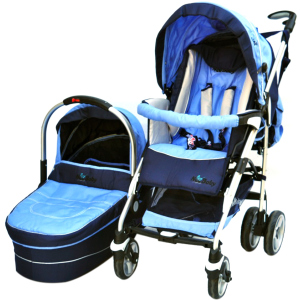 Универсальная коляска 2 в 1 NeoBaby NB702 Сине-голубая (0702-3) в Луцке