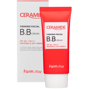 Зміцнювальний крем BB для обличчя FarmStay Ceramide Firming Facial BB Cream з керамідами SPF 50 50 г (8809426959006)