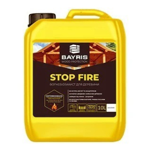 купити Вогнебіозахист для деревини Stop Fire Безбарвний Bayris 10 л