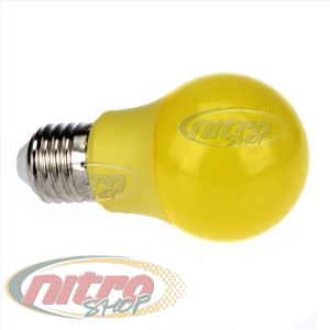 Комплект 10 шт. светодиодных ламп Horoz Electric Spectra Yellow 3Вт 220В Е27 Желтая лучшая модель в Луцке