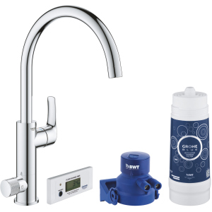 Змішувач кухонний із змінним фільтром GROHE Blue Pure Eurosmart 30383000