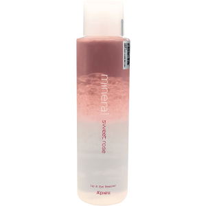 Ремувер для демакіяжу A'pieu Mineral Lip&Eye Remover Sweet Rose для губ та очей 250 мл (8809581455580) краща модель в Луцьку