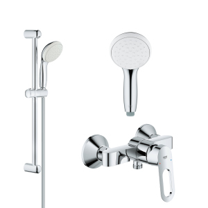 Змішувач для душу з душовим гарнітуром GROHE BauLoop 26129002 (2334000+26162001) ТОП в Луцьку