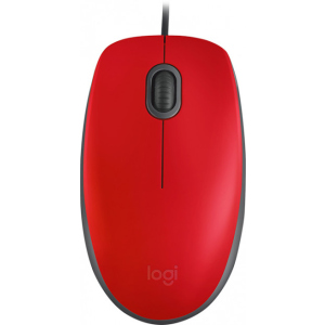 Миша Logitech M110 Silent USB Red/Black (910-005489) ТОП в Луцке