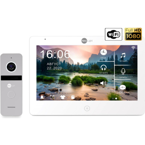 Комплект видеодомофона NeoLight Mezzo HD WF и Solo FHD Silver в Луцке