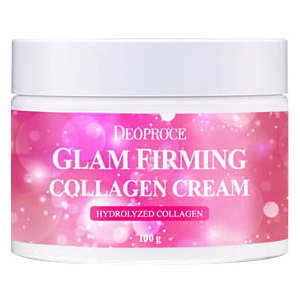 Подтягивающий крем для лица Deoproce Moisture Glam Firming Collagen Cream с морским коллагеном, гиалуроновой кислотой и ниациномидом 100 мл (8809240769522)