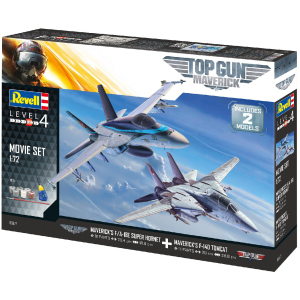 Сборная модель Revell Истребители F-14 и F/A-18E из фильма Top Gun. Масштаб 1:72 (RVL-05677) (4009803056777) лучшая модель в Луцке