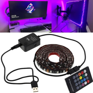 Светодиодная лента LED RGB 2м ТВ с пультом ДУ, USB и датчиком звука в Луцке