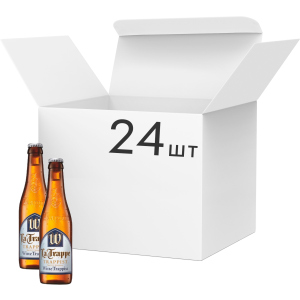 Упаковка пива La Trappe Witte Trappist світле нефільтроване 5.5% 0.33 х 24 шт (8711406985489)