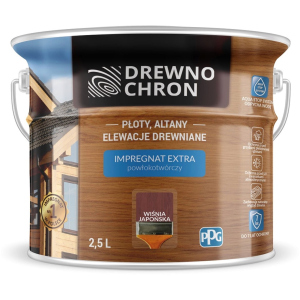 Плёнкообразующая пропитка Drewnochron Impregnat Extra Японская вишня 2.5 л (DN-364416) лучшая модель в Луцке