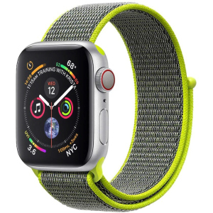 Ремінець Promate Fibro-42 для Apple Watch 42-44 мм 1/2/3/4/5/6/SE Green (fibro-42.green) краща модель в Луцьку