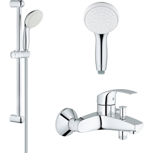 Змішувач для ванни GROHE Eurosmart 33300002 з душовим гарнітуром New Tempesta 27853001 в Луцьку