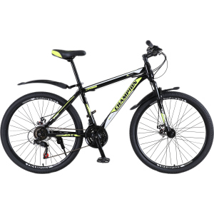 Велосипед Champion Spark 29" 19.5" Black-neon yellow-white (29ChWS21-003251) лучшая модель в Луцке