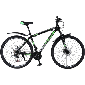 Велосипед Champion Spark 29" 19.5" Black-green-white (29ChWS21-003252) ТОП в Луцке