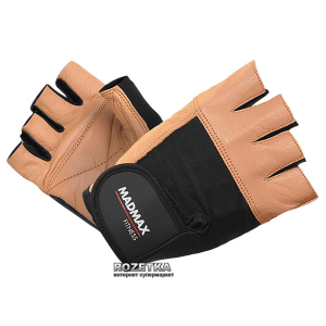 Перчатки для фитнеса MadMax Fitness MFG 444 (L) Коричневые (8591325002128)