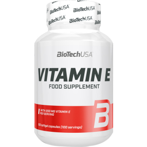 Вітаміни Biotech Vitamin E 200 100 капсул (5999076225965) краща модель в Луцьку