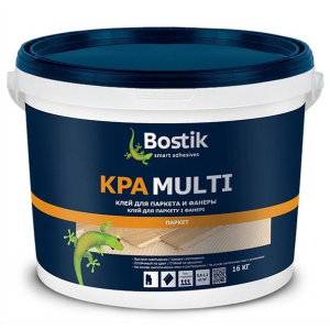 Паркетный клей на каучуковой основе и растворитель для покрытия BOSTIK KPA Multi до 22 ММ 16 КГ ВЕДРО