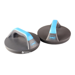 Упоры для отжимания LiveUp Push Up Pro 19.5х9 см Blue-Grey (LS9411) ТОП в Луцке