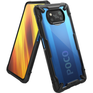 Панель Ringke Fusion X для Xiaomi Poco X3 NFC Black надежный