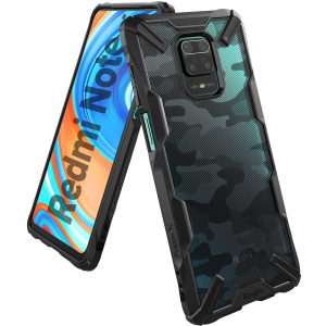 хорошая модель Панель Ringke Fusion X для Xiaomi Redmi Note 9 Pro Max / 9 Pro / 9S Camo Black