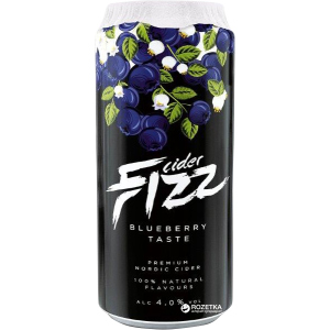 Упаковка сидру Fizz Blueberry 4% 0.5 л x 24 банки (4740098079309) краща модель в Луцьку