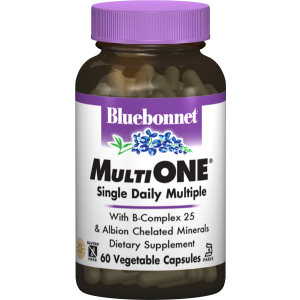 Мультивітаміни Bluebonnet Nutrition MultiONE із залізом 60 гелевих капсул (743715001282) надійний