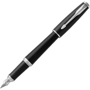 Ручка перьевая Parker Urban 17 Muted Black CT FP F Черная Черно-серебристый корпус (30 111) ТОП в Луцке