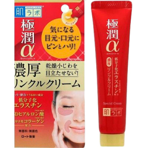 Ліфтинг крем-концентрат для очей та носогубних складок Hada Labo Gokujyun Alpha Special Wrinkle Cream 30 г (4987241148615) краща модель в Луцьку